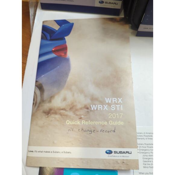 2017 Subaru WRX WRX STI Owners Manual Set with Case W/Starlink Owner's Manual - Picture 5 of 16